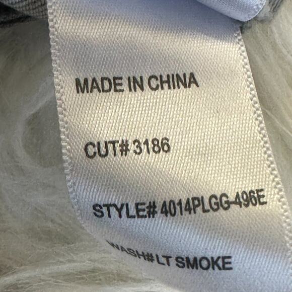 NWT Articles of Society Carly Jeans Womens 27 Gray Crop Skinny Raw Hem Stretch - Picture 8 of 8